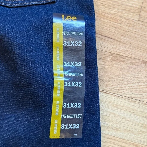 Lee Men's Straight Fit Jeans - Deep Blue NWT 31/32 - Picture 7 of 10